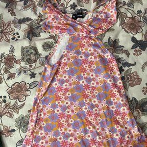 PrettyLittleThing Womens Pink and Orange Dress